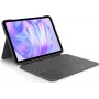 LOGITECH Combo Touch iPad Pro pilkai grafito spalvos QWERTY UK klaviatūros dėklas