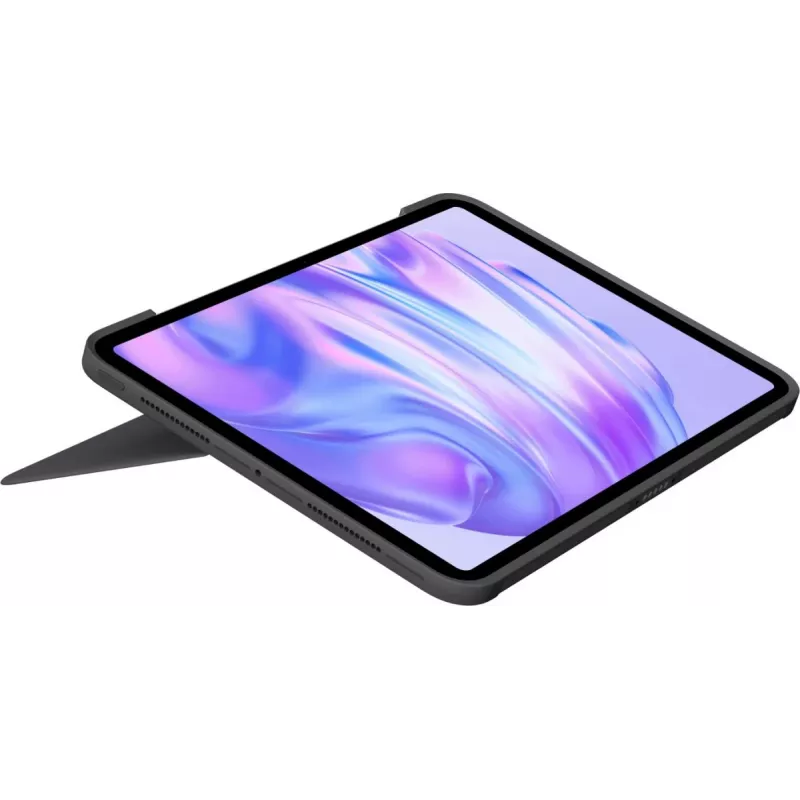 LOGITECH Combo Touch iPad Pro pilkai grafito spalvos QWERTY UK klaviatūros dėklas