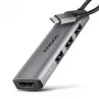 Axagon HMC-H3A USB 5Gbps šakotuvas, 3x USB-A, HDMI 4k/30Hz, 15cm USB-C laidas