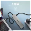Axagon HMC-7HX2 USB 5Gbps 7-in-1 stotelė, 2x USB-A, USB-C, 2x HDMI 4K/60Hz, RJ-45, PD 100W