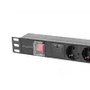 PDU Lanberg PDU-06F-0200-BK 6 lizdų 1U juodas