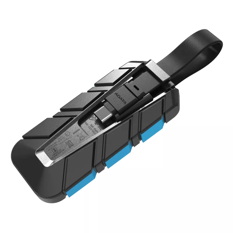 ADATA SC740 500 GB nešiojamas SSD diskas USB Type-C 3.2 Gen 2 juodas, mėlynas