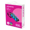 ADATA SC740 500 GB nešiojamas SSD diskas USB Type-C 3.2 Gen 2 juodas, mėlynas