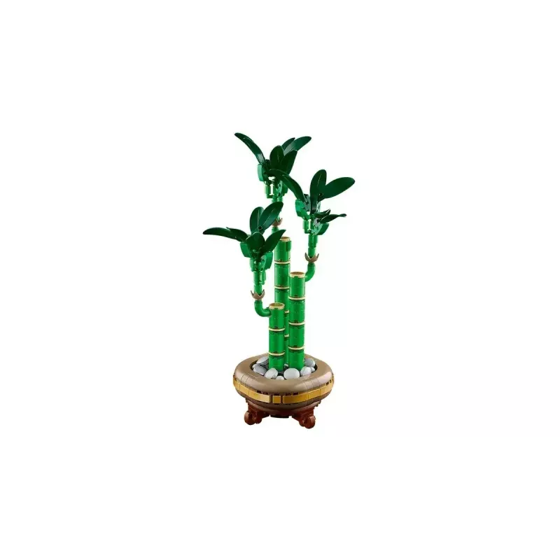 Dekoratyvinis LEGO Icons modelinis augalas — LEGO 10344 Lucky Bamboo Botaninė kolekcija, 325 dalių, 290 mm aukštis