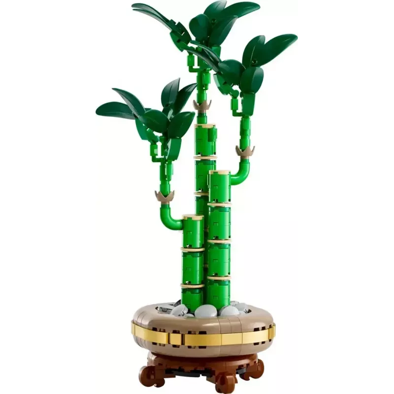 Dekoratyvinis LEGO Icons modelinis augalas — LEGO 10344 Lucky Bamboo Botaninė kolekcija, 325 dalių, 290 mm aukštis