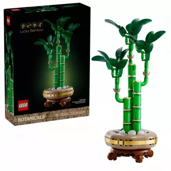 Dekoratyvinis LEGO Icons modelinis augalas — LEGO 10344 Lucky Bamboo Botaninė kolekcija, 325 dalių, 290 mm aukštis