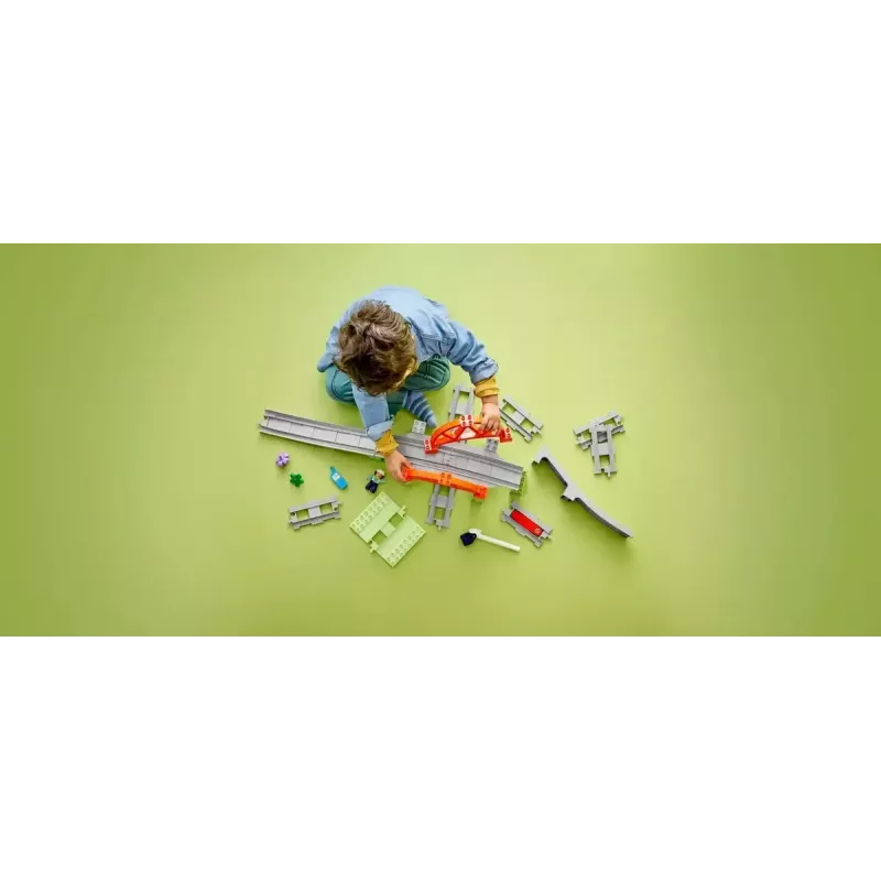 LEGO DUPLO geležinkelio tiltas ir lenkti bėgiai 10426