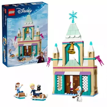 LEGO konstruktorius Disney Princess Pilis Arendelle 43265 – 177 dalių, 3 minifigūrėlės, nuo 5 metų, demonstracinis modelis (250×60×40 mm)