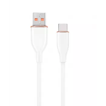 GEMBIRD Premium Silikoninis USB Type-C įkrovimo ir duomenų kabelis, 1,5 m – baltas