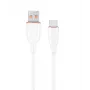 GEMBIRD Premium Silikoninis USB Type-C įkrovimo ir duomenų kabelis, 1,5 m – baltas