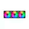 COOLER MASTER SickleFlow Edge 360 ARGB aušintuvas – trys 120 mm ventiliatoriai viename rėme