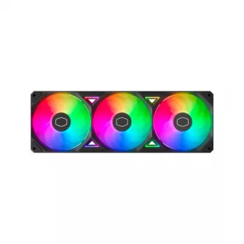 COOLER MASTER SickleFlow Edge 360 ARGB aušintuvas – trys 120 mm ventiliatoriai viename rėme