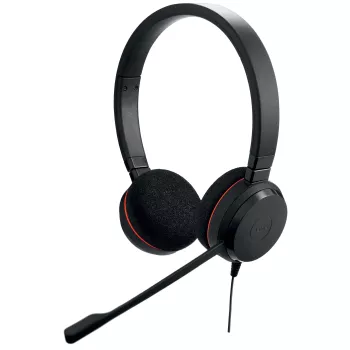 Jabra Evolve 20 ausinės su mikrofonu, laidinės, USB Type-C / USB Type-A, juodos