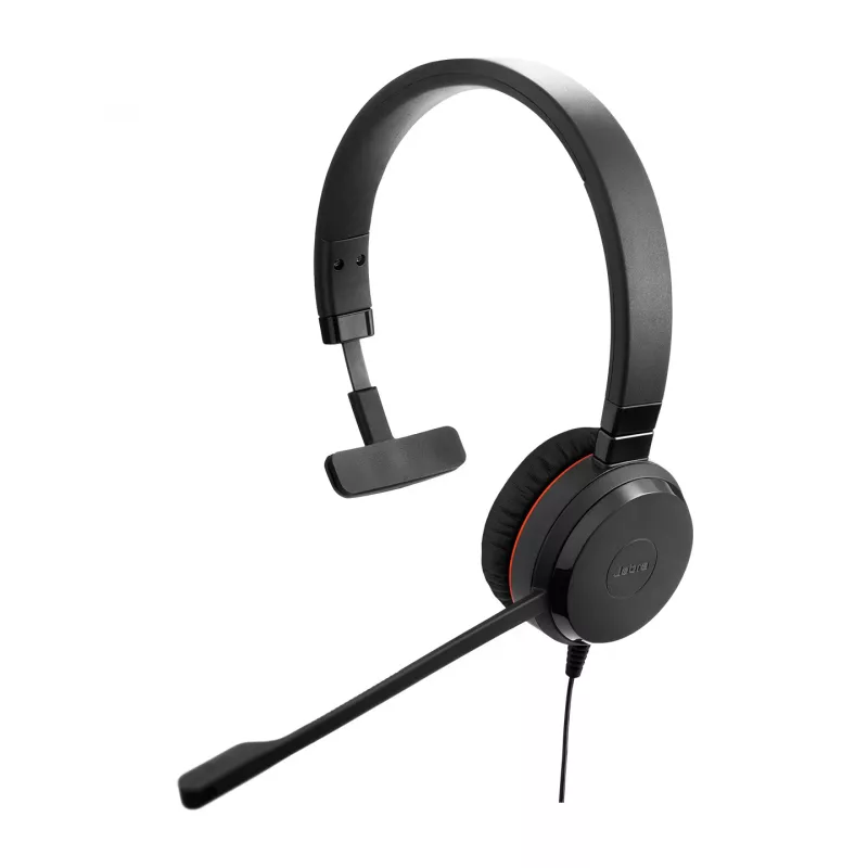 Jabra Evolve 20 SE laidinė ausinė su ausų apkabomis, USB Type-C / USB Type-A, juoda
