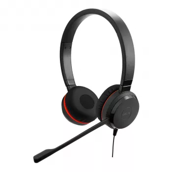 Jabra Evolve 20 SE laidinis ausinių komplektas su USB Type-C / USB Type-A, juodas