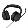 Jabra Evolve2 50 ausinės laidinės antgalvinės biurui / skambučių centrui USB-C / USB-A juodos