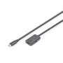 DIGITUS aktyvus USB-C ilginimo kabelis - 5G USB 3.2 Gen1 USB-C - USB-C (kištukas/lizdas) - 5 m