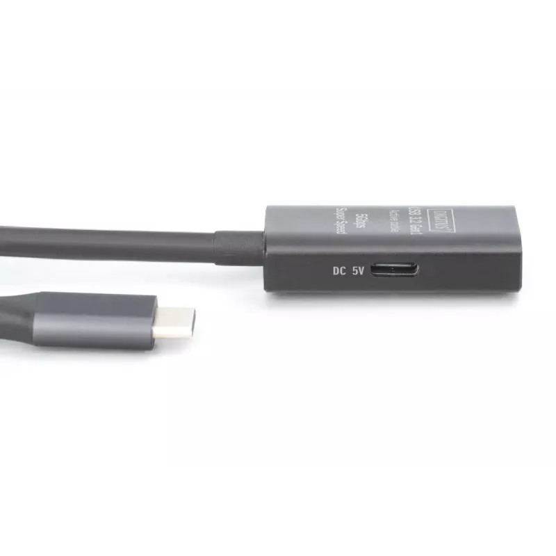 DIGITUS aktyvus USB-C ilginimo kabelis - 5G USB 3.2 Gen1 USB-C - USB-C (kištukas/lizdas) - 5 m
