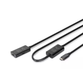 DIGITUS aktyvus USB-C ilginimo kabelis - 5G USB 3.2 Gen1 USB-C - USB-C (M/F) - 10m