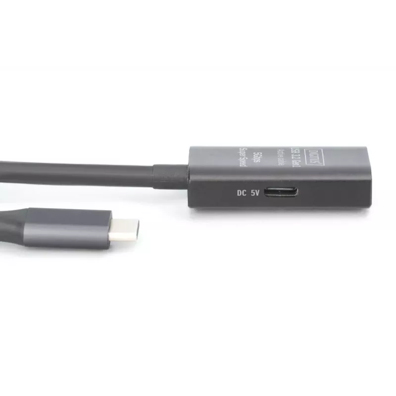 DIGITUS aktyvus USB-C ilginimo kabelis - 5G USB 3.2 Gen1 USB-C - USB-C (M/F) - 10m