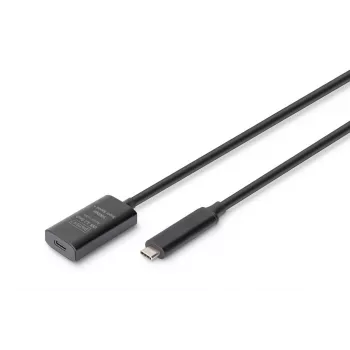 DIGITUS aktyvus USB-C ilginimo kabelis - 10G USB 3.2 Gen2 USB-C - USB-C (M/F) - 5m