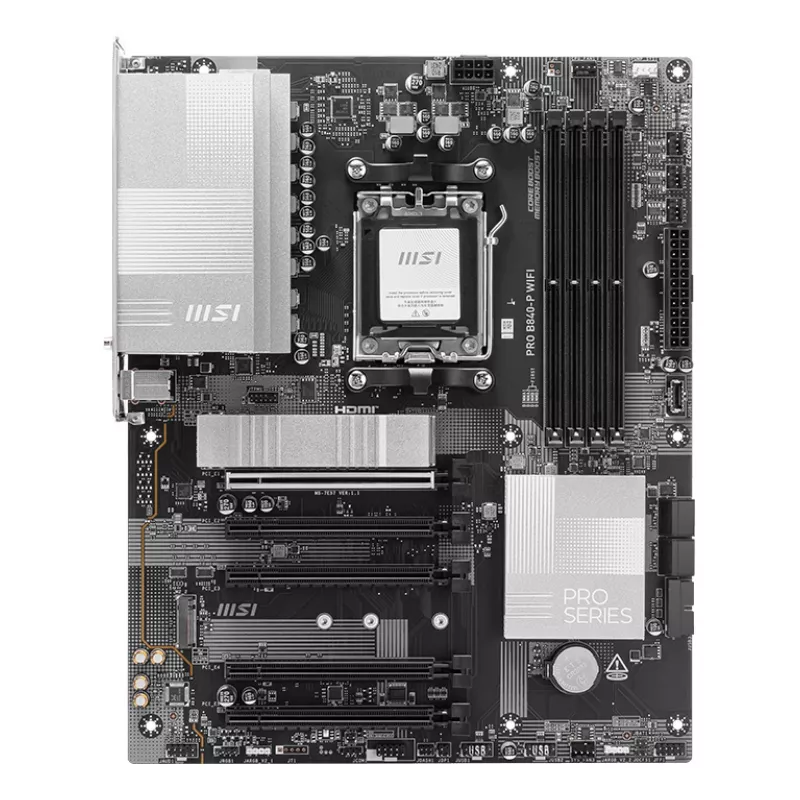 MSI PRO B840-P WIFI pagrindinė plokštė AMD B840 lizdas AM5 ATX