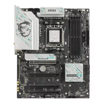 Motininė plokštė MSI B850 GAMING PLUS WIFI ATX — AMD B850, Socket AM5, DDR5, 4x DIMM, Wi‑Fi 7, 5Gb LAN, 3x M.2, HDMI 2.1