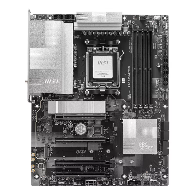 MSI PRO B850-P WIFI pagrindinė plokštė AMD B850 lizdas AM5 ATX