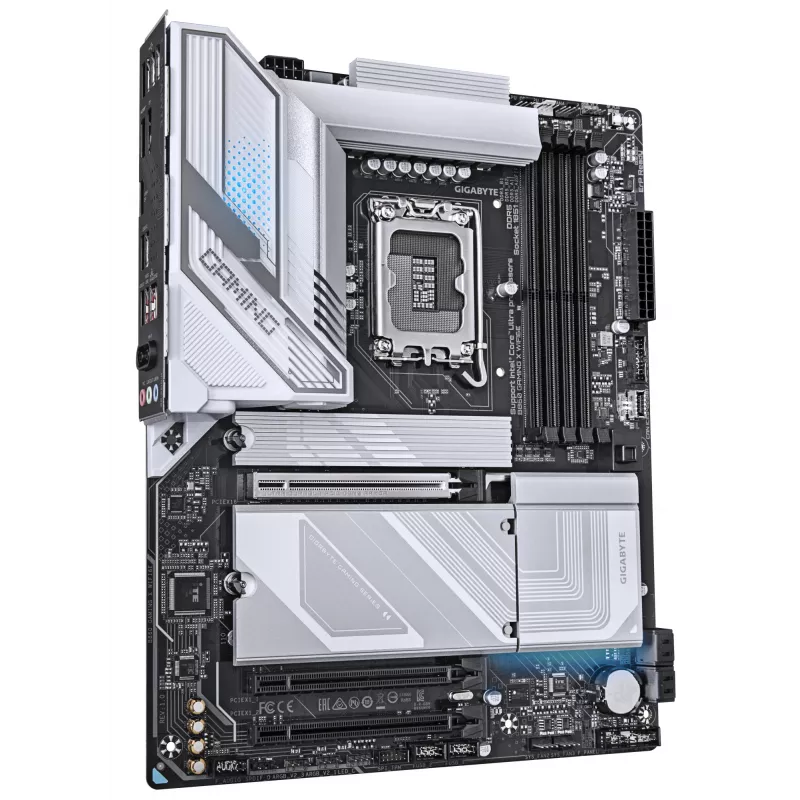 GIGABYTE B860 GAMING X WIFI6E pagrindinė plokštė – Intel Core Ultra serijos procesoriams, 12+1+2+1 VRM fazės, iki 9066MHz DDR5, 1xPCIe 5.0 + 2xPCIe 4.0 M.2, 2.5GbE LAN, WIFI 6E, USB4