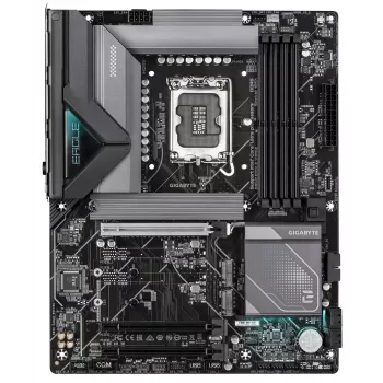 GIGABYTE B860 EAGLE WIFI6E pagrindinė plokštė – Intel Core Ultra procesoriams, 12+1+2+1 VRM fazės, iki 9066MHz DDR5, 1xPCIe 5.0 + 2xPCIe 4.0 M.2, 2.5GbE LAN, WIFI 6E, USB 3.2 Gen 2x2