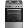 Beko FBE62130GXDN laisvai pastatoma viryklė, elektrinė orkaitė, dujinė kaitlentė, juoda