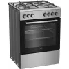 Beko FBE62130GXDN laisvai pastatoma viryklė, elektrinė orkaitė, dujinė kaitlentė, juoda