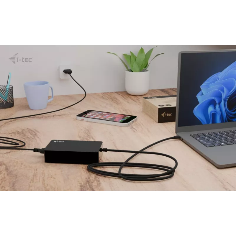 i-tec Universal Charger USB-C PD 3.1 140 W, vidinis, AC, 28 V, 5 A, juoda
