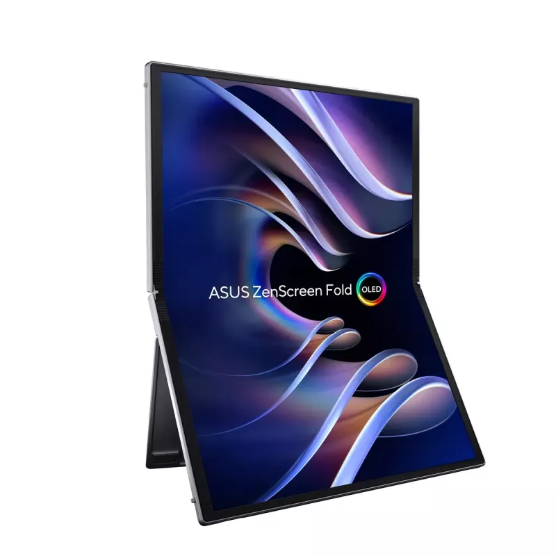 ASUS ZenScreen Fold OLED MQ17QH nešiojamas monitorius, 43,9 cm (17,3 colio), 2560 x 1920 pikselių, Quad HD, sidabrinis