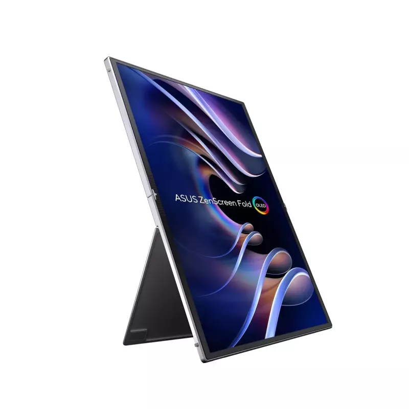ASUS ZenScreen Fold OLED MQ17QH nešiojamas monitorius, 43,9 cm (17,3 colio), 2560 x 1920 pikselių, Quad HD, sidabrinis