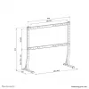 Neomounts DS45-430BL18 TV stovas ant stalo, 45–90 colių, 60 kg