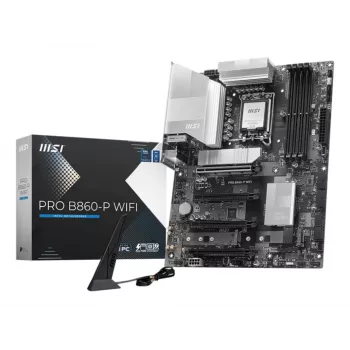 MSI PRO B860-P WIFI pagrindinė plokštė Intel B860 LGA 1851 (Socket V1) ATX