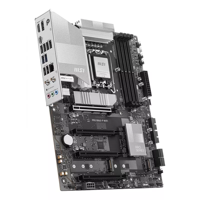 MSI PRO B860-P WIFI pagrindinė plokštė Intel B860 LGA 1851 (Socket V1) ATX