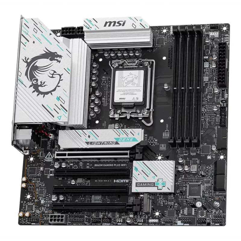 Motininė plokštė MSI B860M GAMING PLUS WIFI Intel B860 LGA 1851 (Socket V1) micro ATX