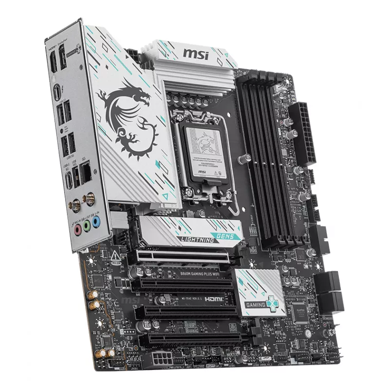 Motininė plokštė MSI B860M GAMING PLUS WIFI Intel B860 LGA 1851 (Socket V1) micro ATX
