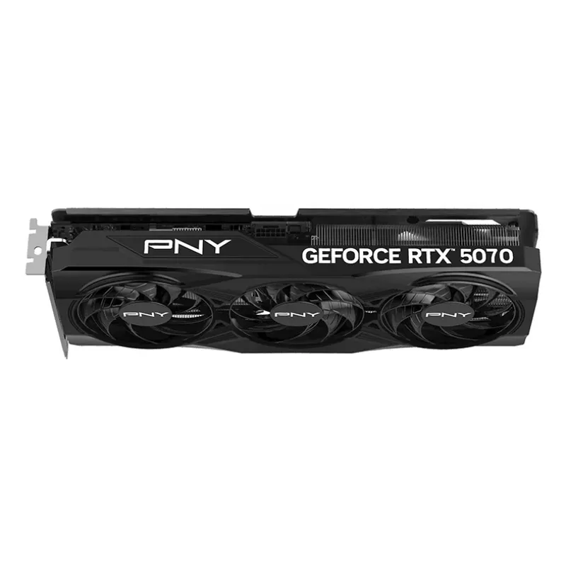 PNY GeForce RTX 5070 12GB Overclocked Triple Fan – 12GB GDDR7 – DisplayPort 2.1b / HDMI 2.1b