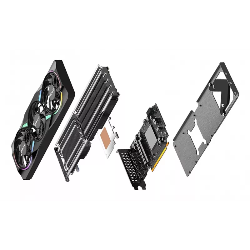 PNY GeForce RTX 5070 12GB ARGB Overclocked Triple Fan vaizdo plokštė - 12GB GDDR7 - DisplayPort 2.1b / HDMI 2.1b