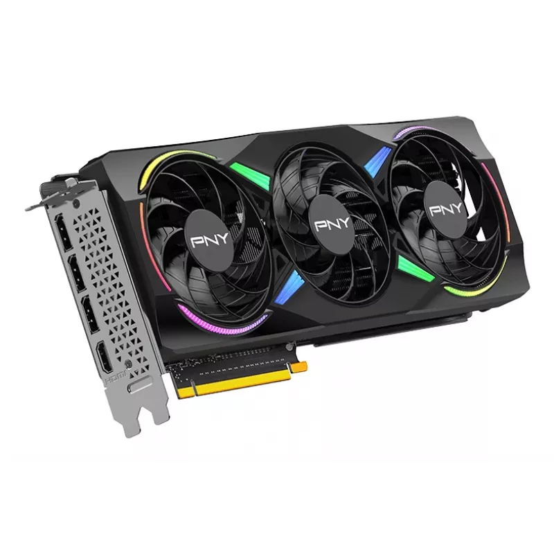 PNY GeForce RTX 5070 12GB ARGB Overclocked Triple Fan vaizdo plokštė - 12GB GDDR7 - DisplayPort 2.1b / HDMI 2.1b