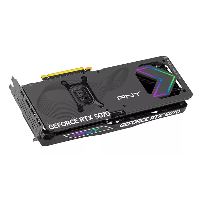 PNY GeForce RTX 5070 12GB ARGB Overclocked Triple Fan vaizdo plokštė - 12GB GDDR7 - DisplayPort 2.1b / HDMI 2.1b