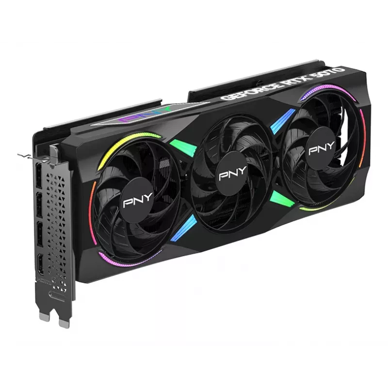 PNY GeForce RTX 5070 12GB ARGB Overclocked Triple Fan vaizdo plokštė - 12GB GDDR7 - DisplayPort 2.1b / HDMI 2.1b