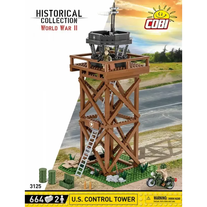 Konstrukcinis rinkinys Cobi Blocks valdymo bokštas 664 detalės modelis COBI-3125