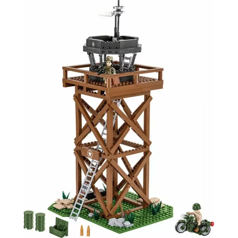 Konstrukcinis rinkinys Cobi Blocks valdymo bokštas 664 detalės modelis COBI-3125