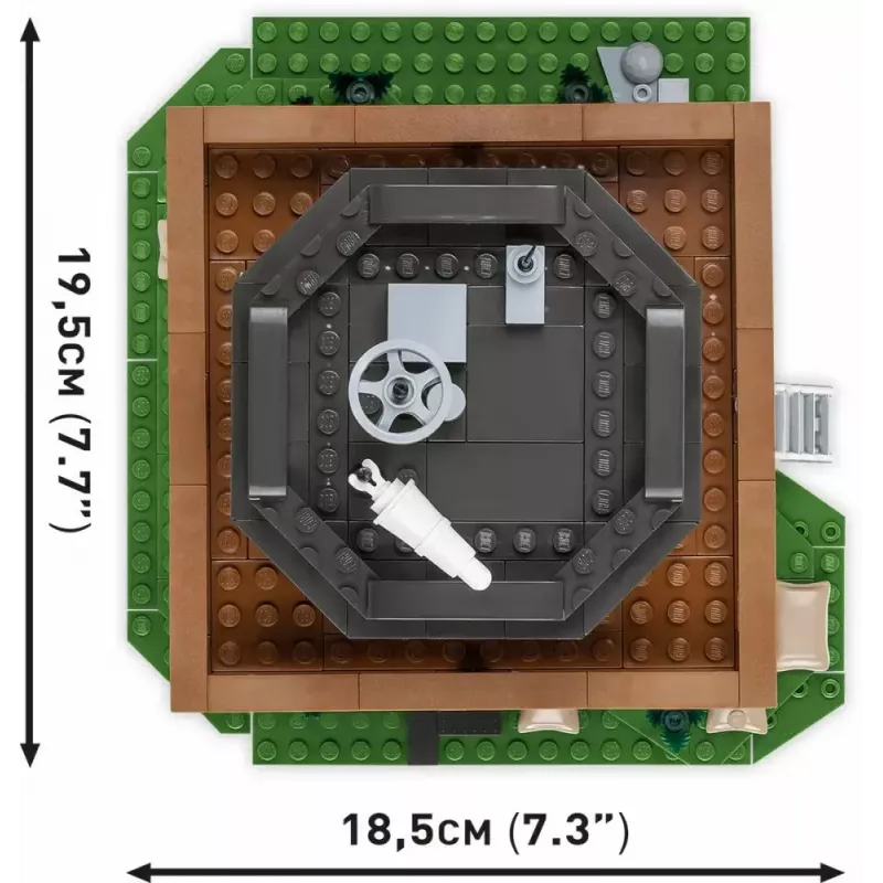 Konstrukcinis rinkinys Cobi Blocks valdymo bokštas 664 detalės modelis COBI-3125