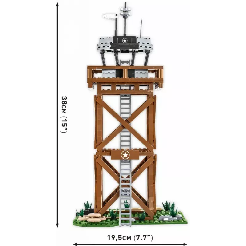 Konstrukcinis rinkinys Cobi Blocks valdymo bokštas 664 detalės modelis COBI-3125
