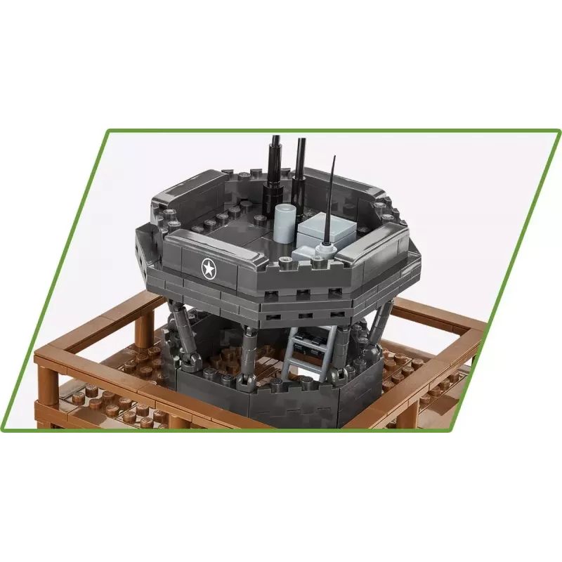 Konstrukcinis rinkinys Cobi Blocks valdymo bokštas 664 detalės modelis COBI-3125